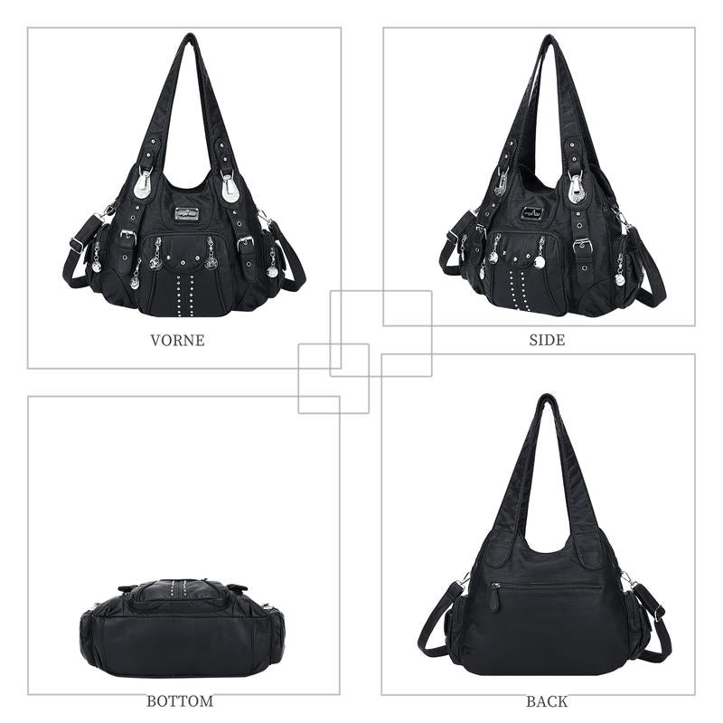 Angel Kiss Purses for Women Soft PU Leather Large Hobo Bags for Women Shoulder Bag Springtok