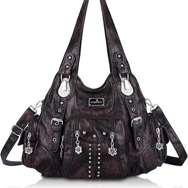 Angel Kiss Purses for Women Soft PU Leather Large Hobo Bags for Women Shoulder Bag Springtok