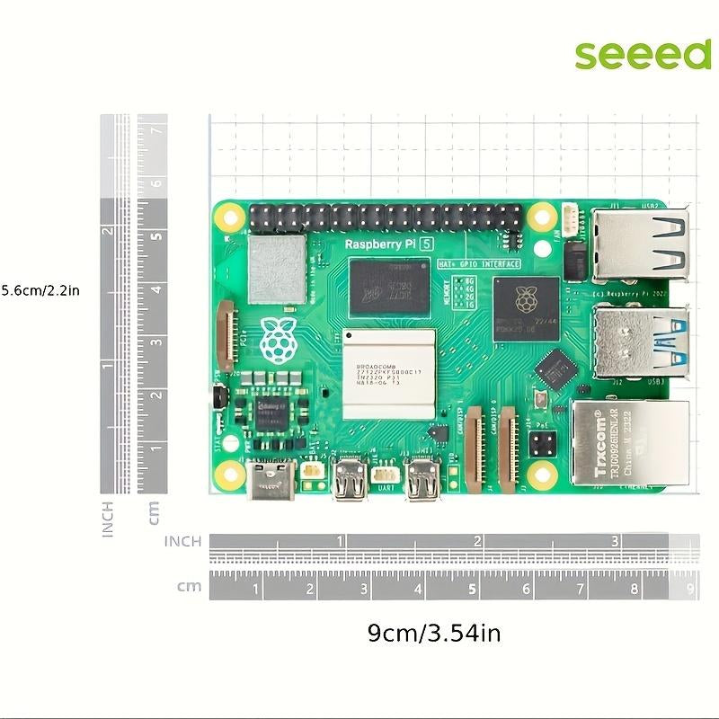 Official Original Raspberry Pi 5 Cortex-A76 Linux 4GB Board Kit Case 32G Memory Card Reader