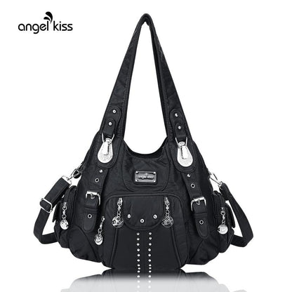 Angel Kiss Purses for Women Soft PU Leather Large Hobo Bags for Women Shoulder Bag Springtok